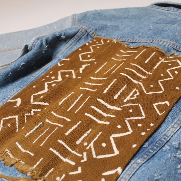 Mudcloth Denim Jacket - Picture 3 of 5